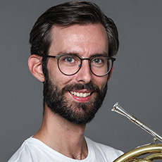 Lärare i brass (bleckblås) på Kulturskolan, Andreas Henriksson.