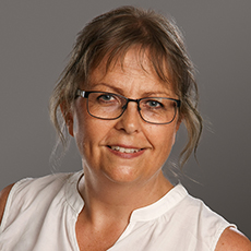 Lärare i sång och körsång på Kulturskolan, Kristina Burin Eriksson.